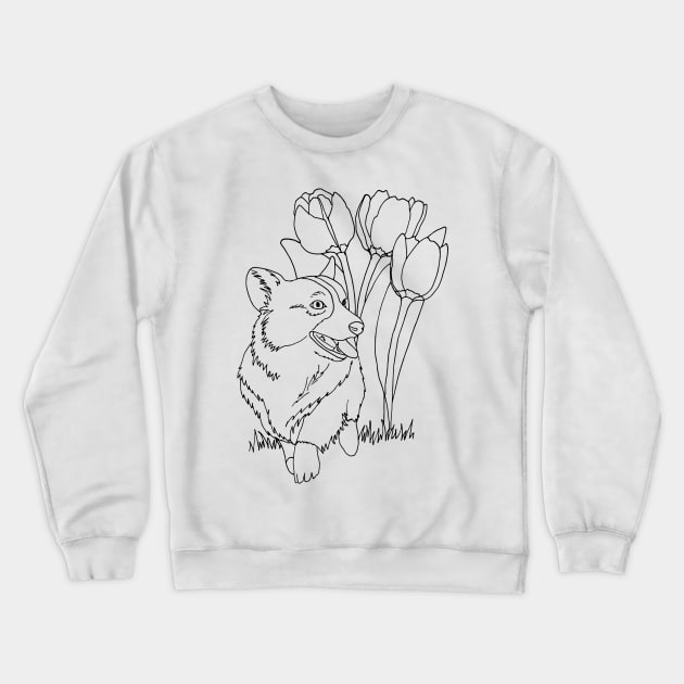 Dog Crewneck Sweatshirt by senkova